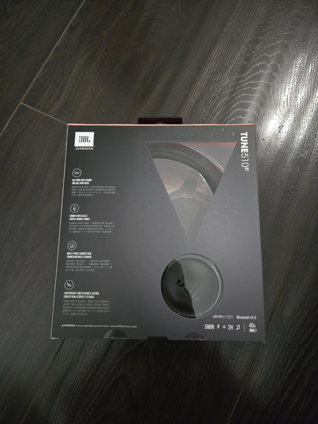 JBL TUNE510BT Wireless On-Ear Headphones - Black - photo 2