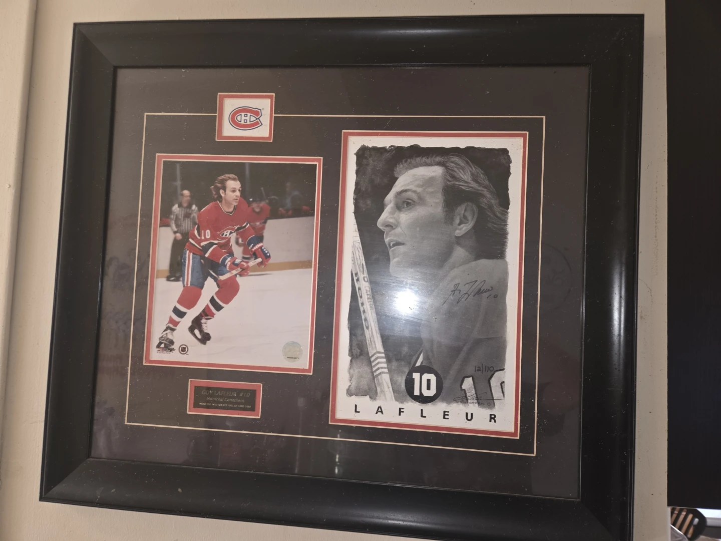 Guy Lafleur #10 Framed Memorabilia