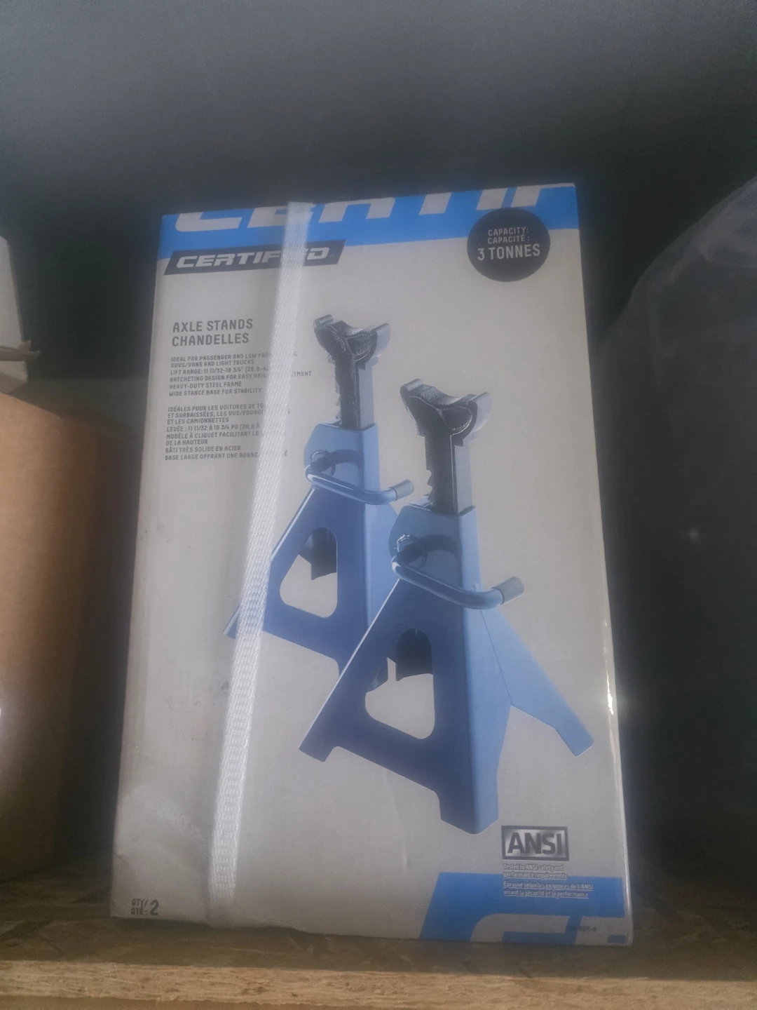 Certified Axle Stands - 3 Ton Capacity
