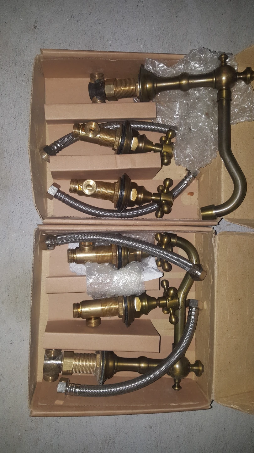 Solid Bronze Faucet Set - Vintage Style - photo 2