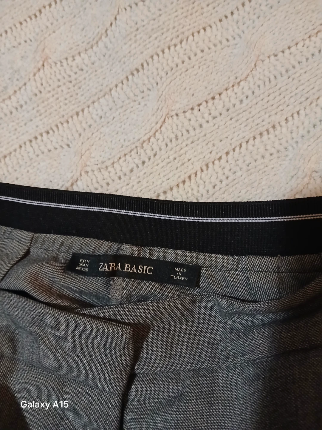 ZARA BASIC Grey Trousers with Side Stripes - photo 4