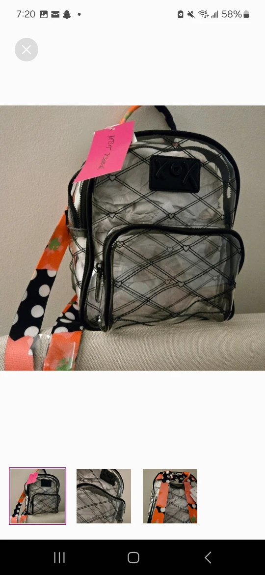 NEW with tag Betsey Johnson backpack 🏆