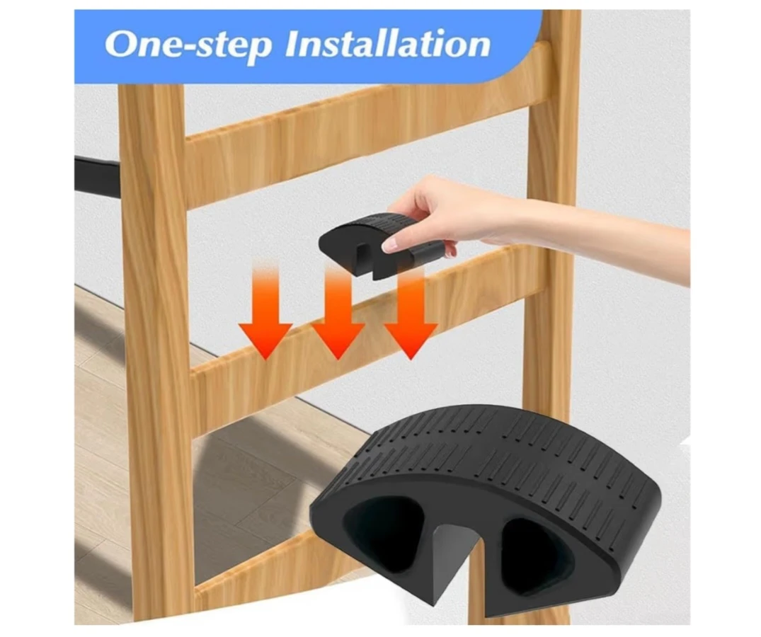 2pcs NonSlip Dorm Bed Ladder Foot Support Mats for Bunk Beds - photo 4