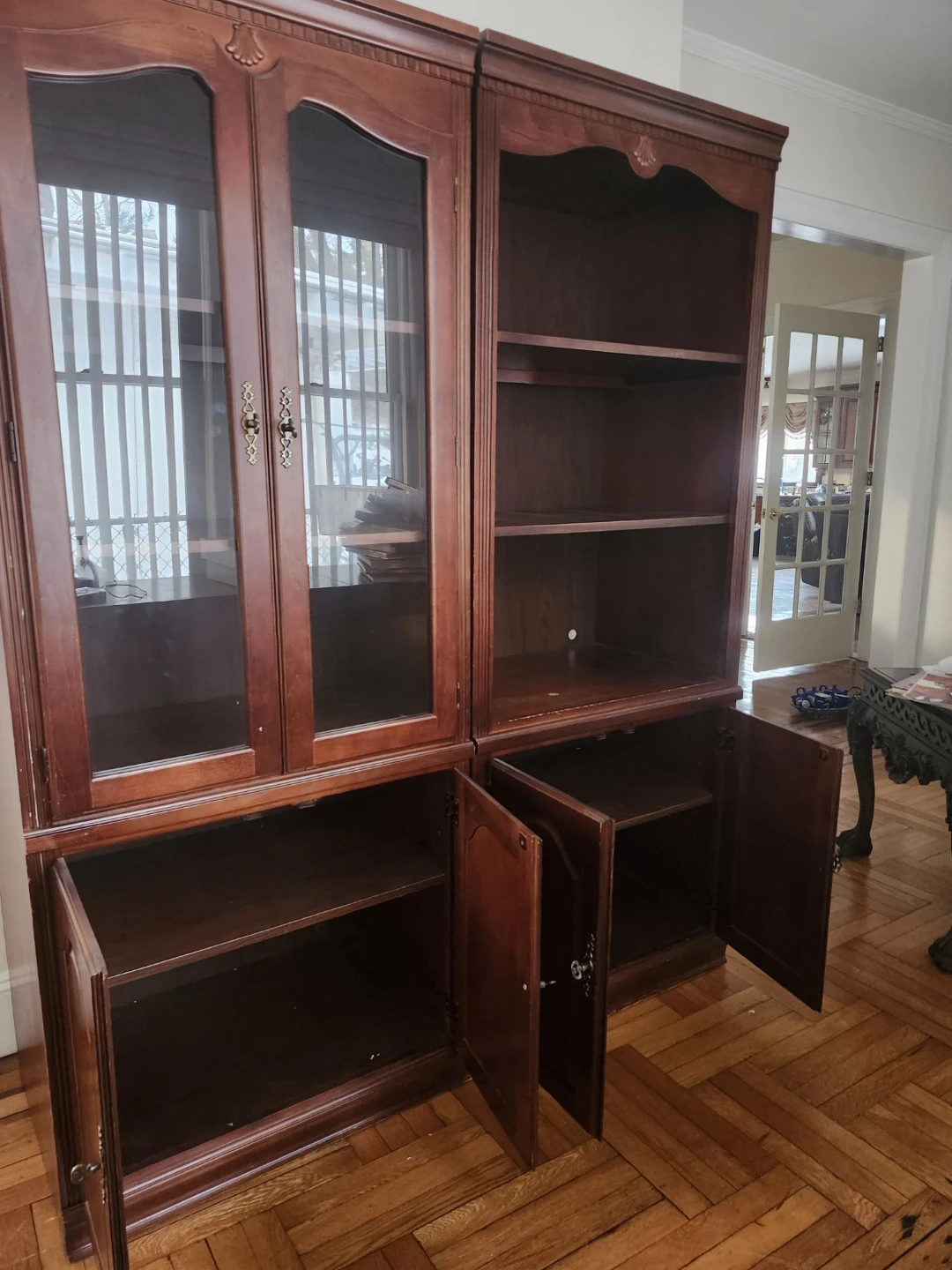 Wooden Display Cabinet with Glass Doors - photo 3
