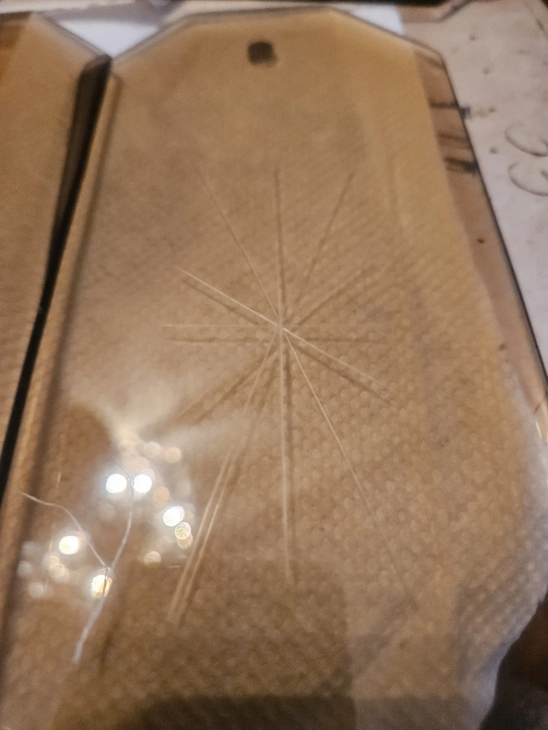 Set of 5 Amber Tinted Glass Panels - photo 2
