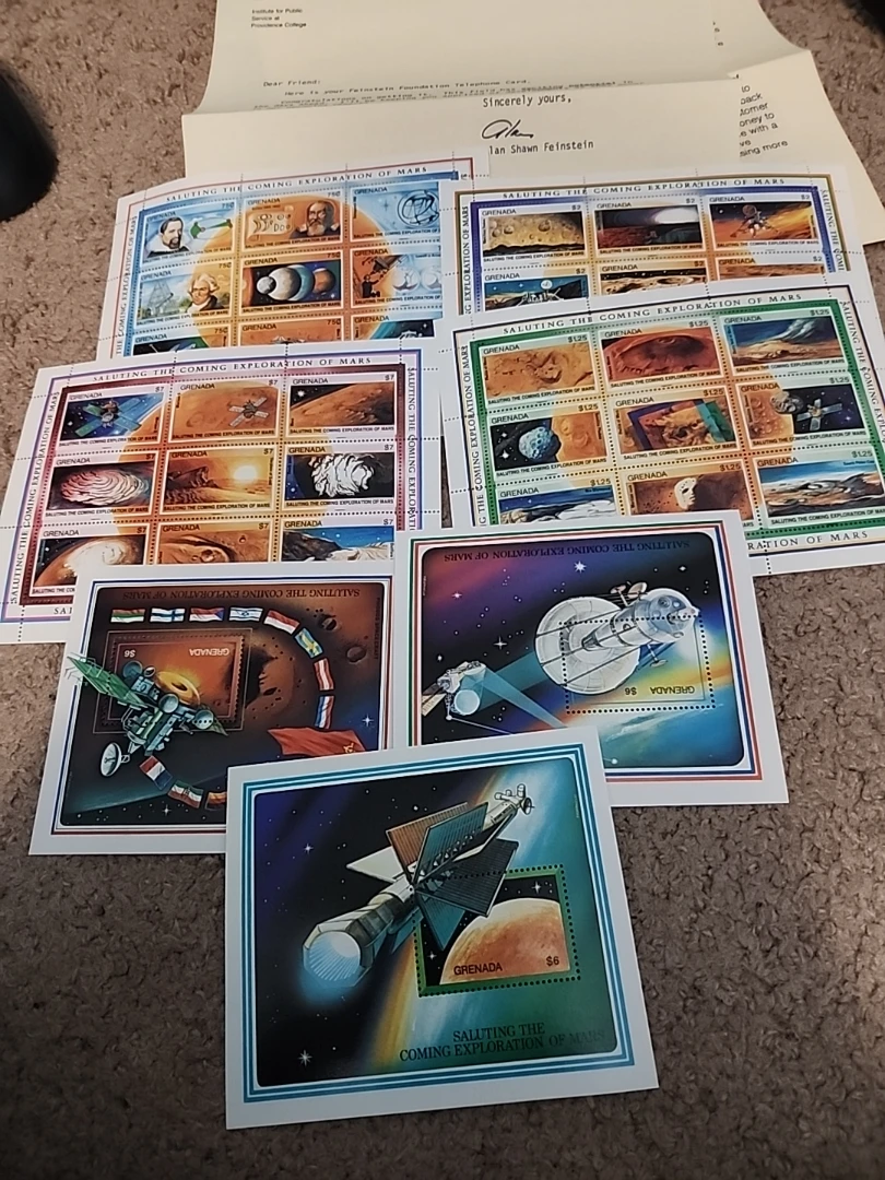 Grenada "Saluting the Coming Exploration of Mars" Stamp Sheets