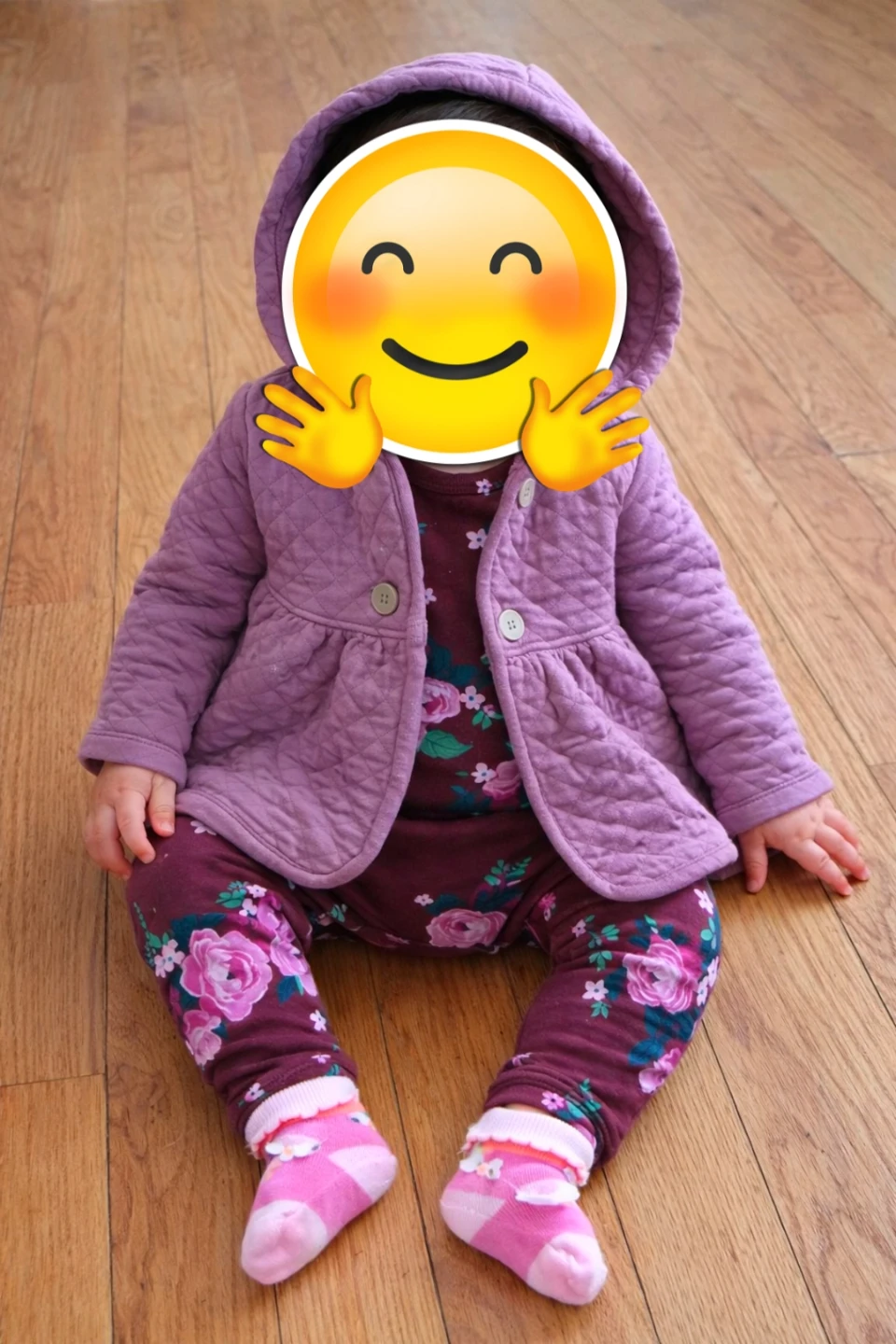Baby Girl's 3-Piece Outfit Set - Purple Jacket, Bodysuit, Pants