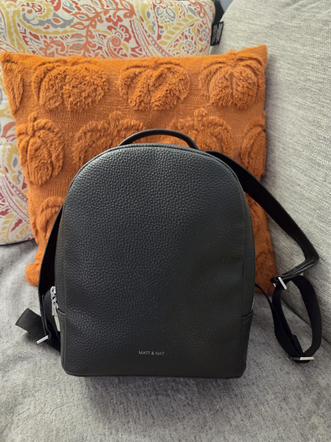 Matt and Nat Black Vegan Leather Backpack