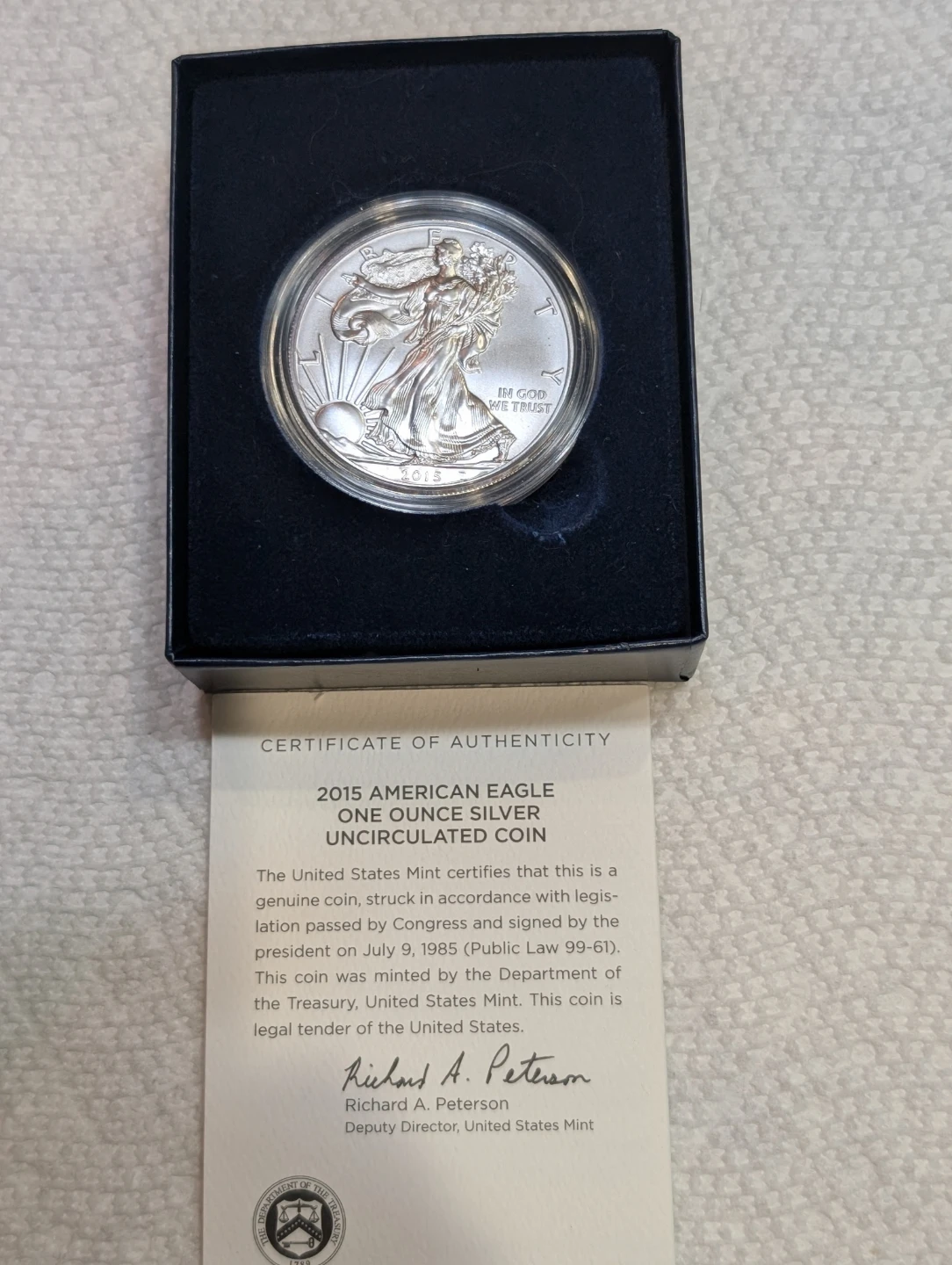2015 American Eagle One Ounce Silver Uncirculated Coin - photo 4