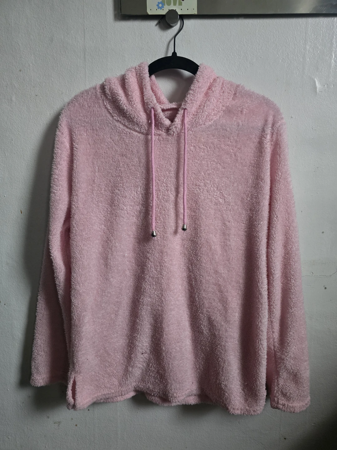 Pink Fuzzy Hooded Sweatshirt - photo 3