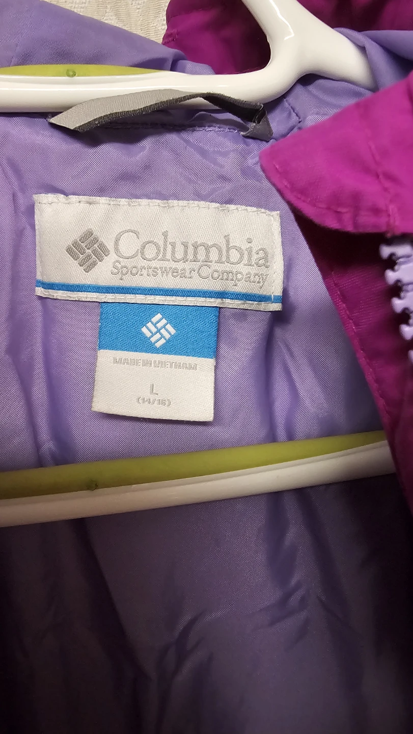 Columbia Puffer Jacket - Purple - Size L Youth (14/16) - photo 4