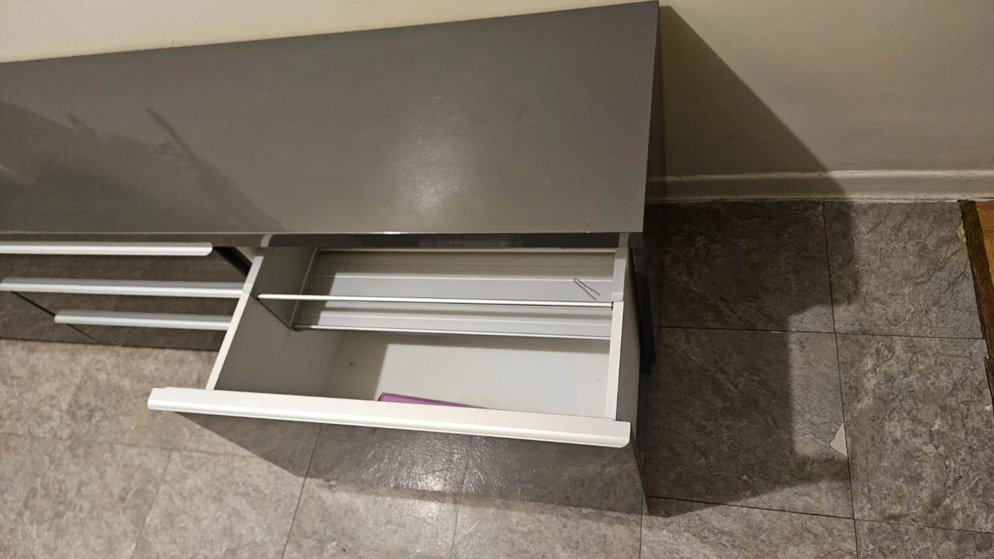 IKEA Besta Burs Grey media console with drawers - photo 3