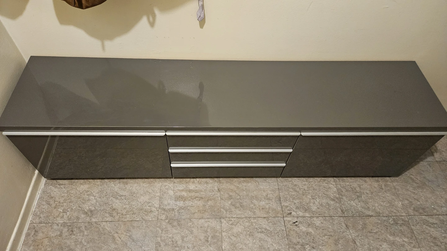 IKEA Besta Burs Grey media console with drawers - photo 4