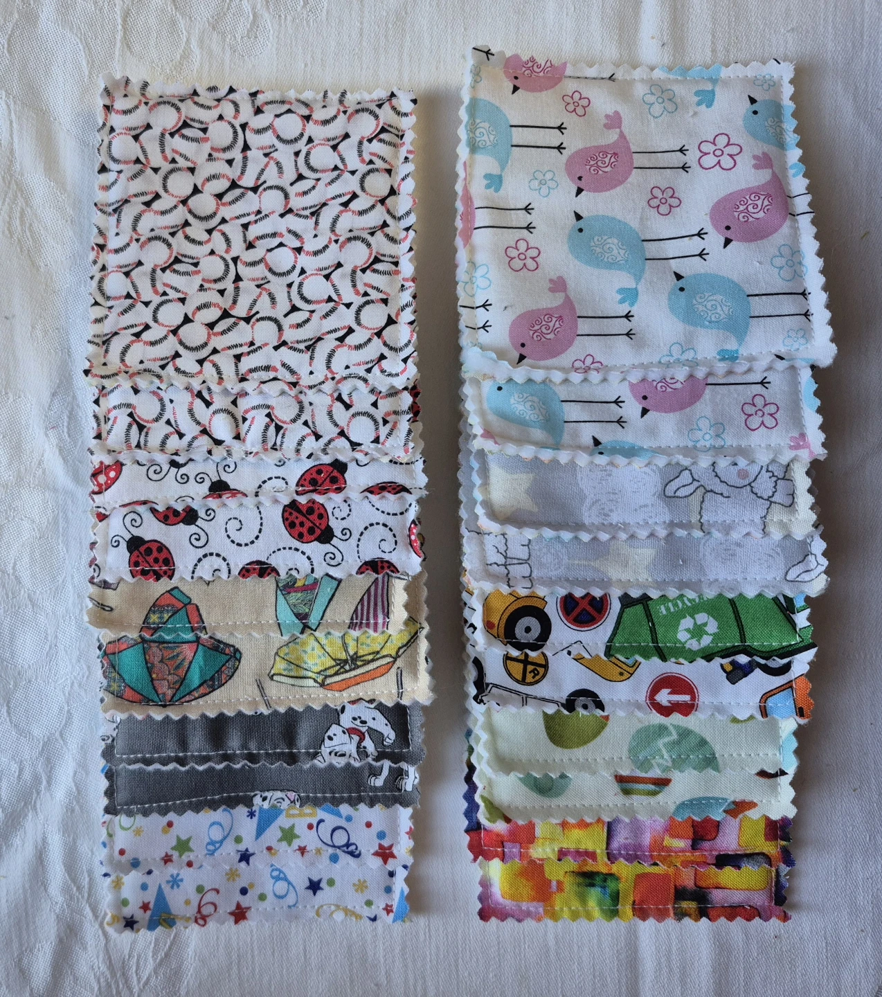 Memory game & carrying pouch made in cotton, 10 sets