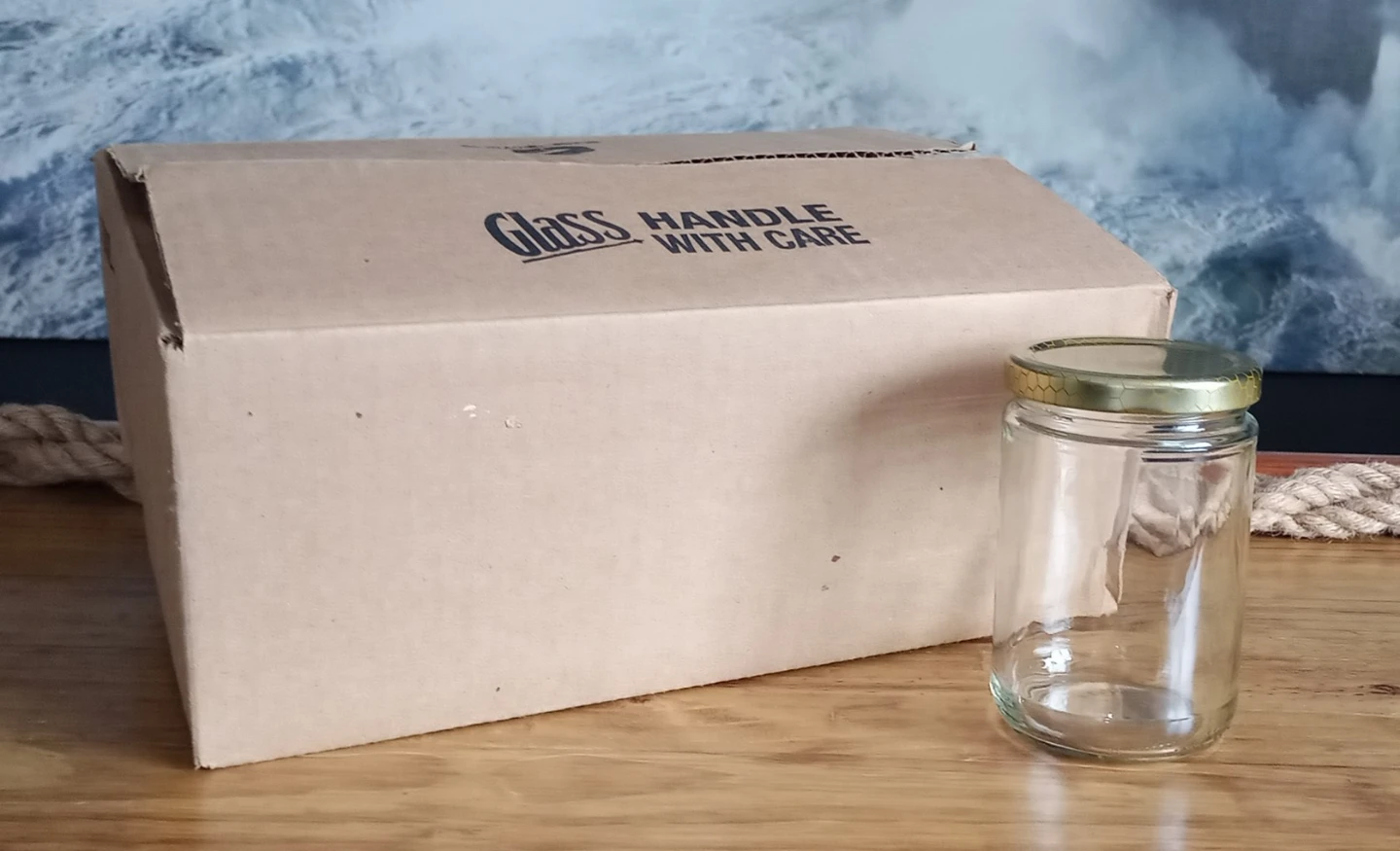 (NEW) 12 Glass Jars