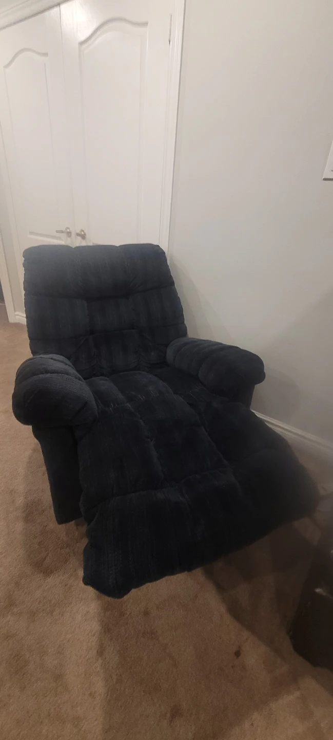 Lay-Z-Boy Dark Blue Recliner Rocker Chair - photo 4