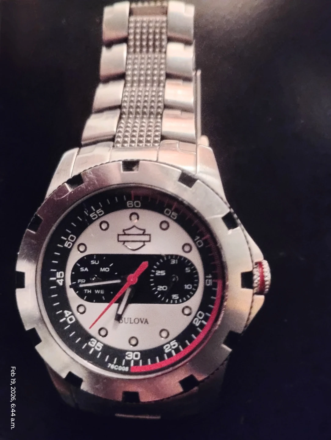 Harley-Davidson Bulova Chronograph Stainless Steel Watch - photo 4
