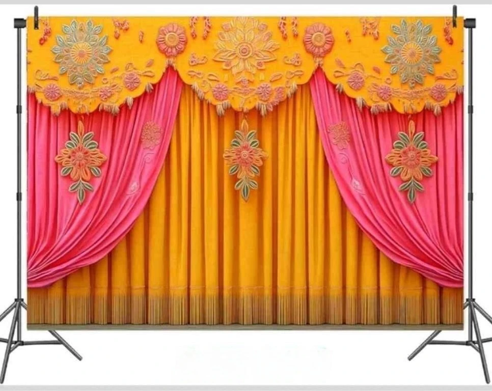 7X5ft Indian Backdrop for Home Background India Traditional