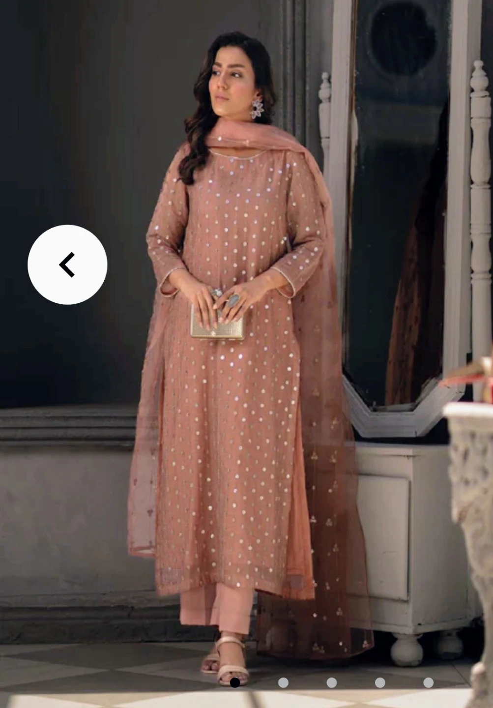 Pakistani Clothes - Kurti, Pants, and Dupatta Set