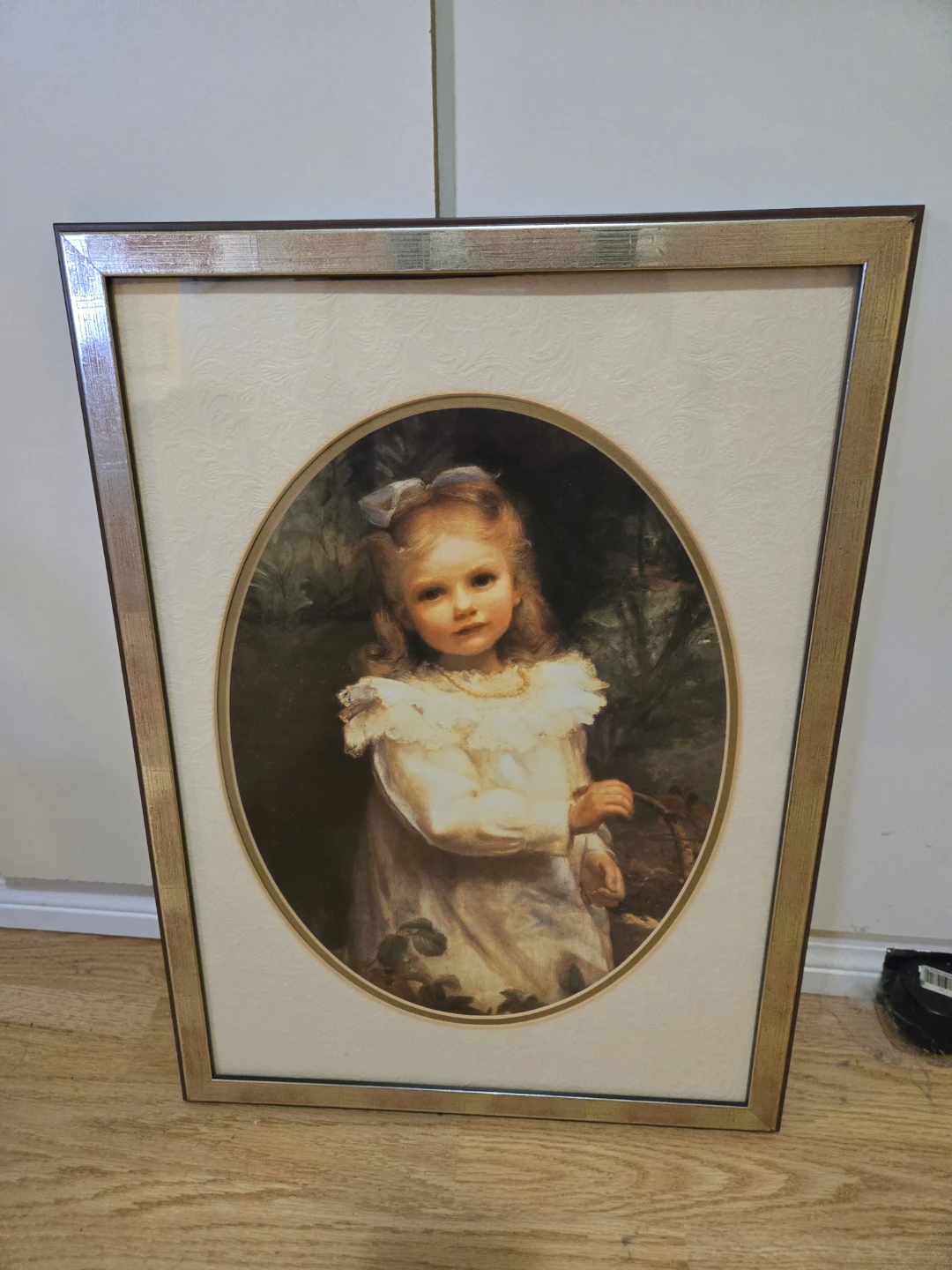 Framed Art Print of a Young Girl