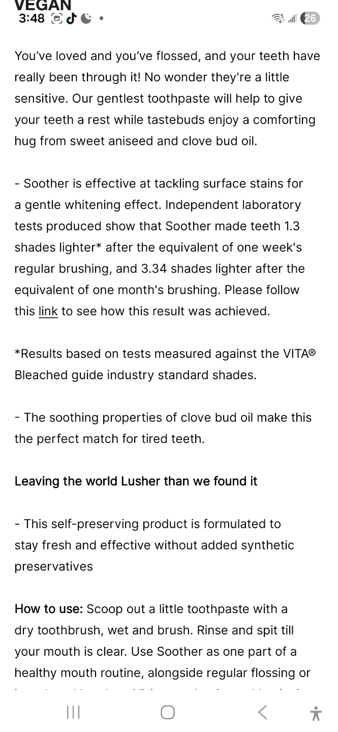 Soother Toothpaste - Gentle Whitening & Soothing - photo 2