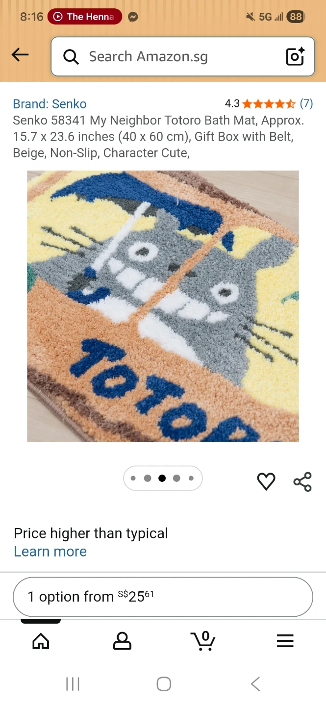 My Neighbor Totoro Bath Mat from Japan - photo 3
