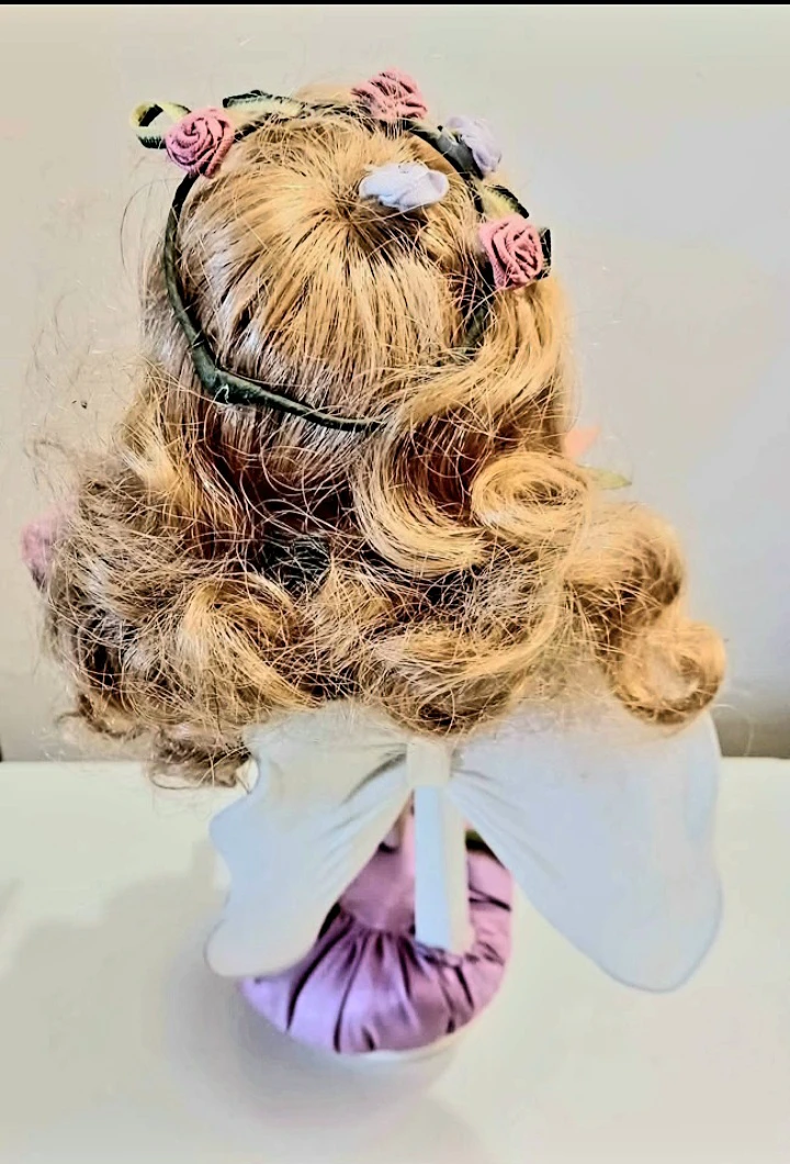Tall Musical Rotating Porcelain Fairy Doll - photo 5