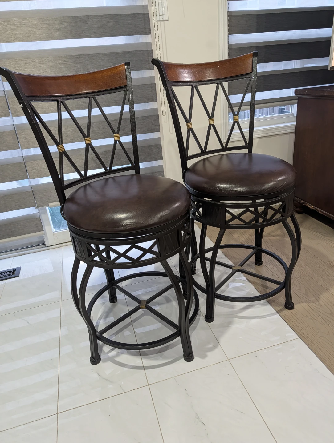 $50 Each - Set of 2 Swivel Bar Stools