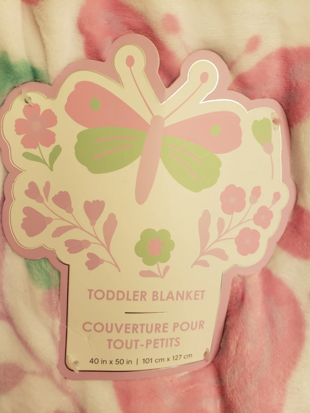 Toddler Blanket with Butterflies and Flowers - photo 2