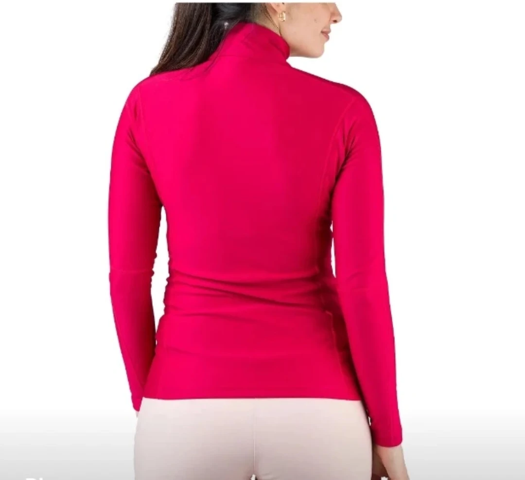 Rossignol Women's Zip Neck Long Sleeve Top - Pink - photo 2