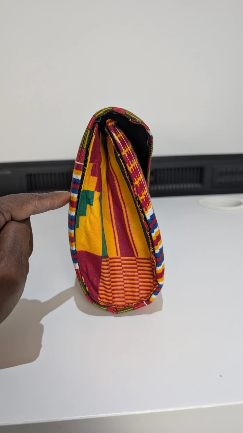 Clutch Bag with Kente Fabric - photo 4