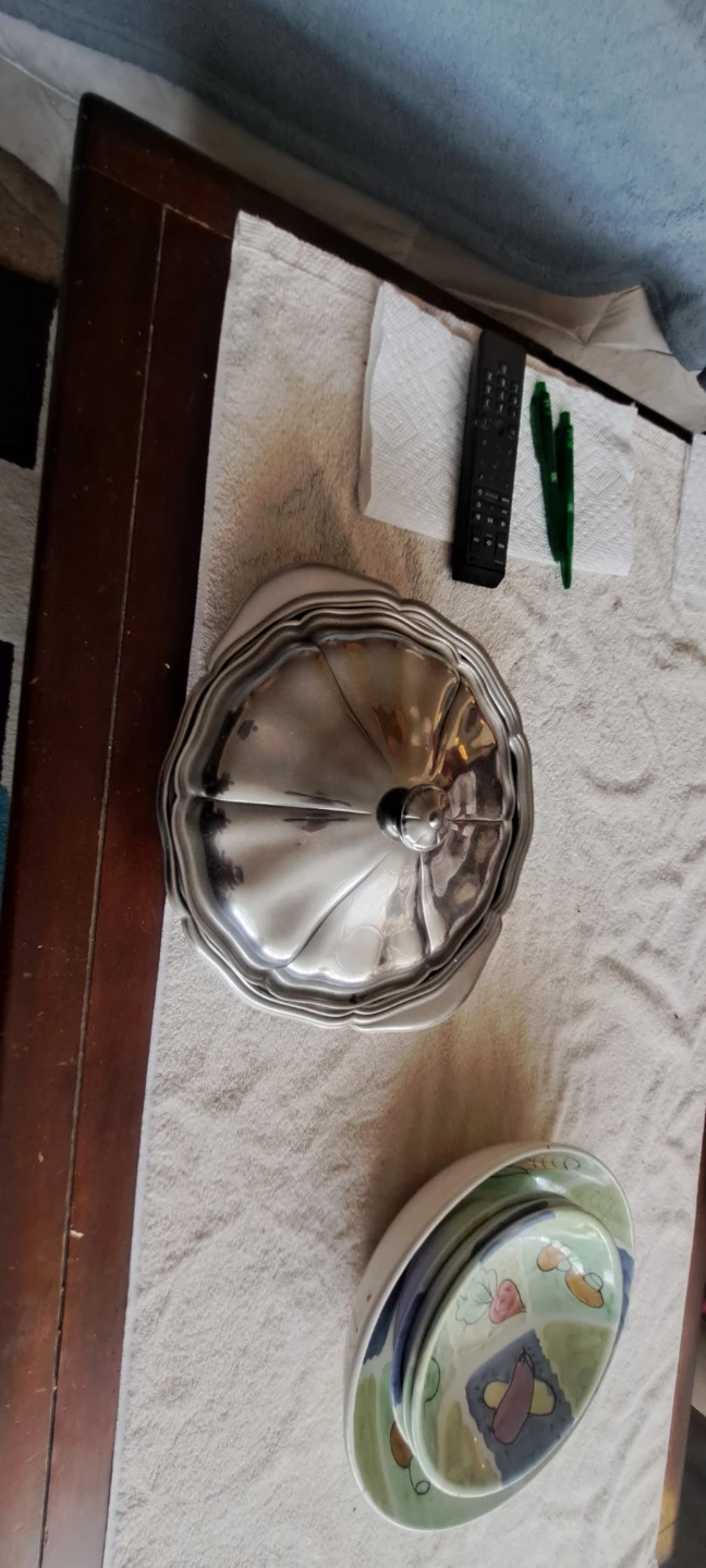 Silver Plated Serving Dish with Lid - photo 2