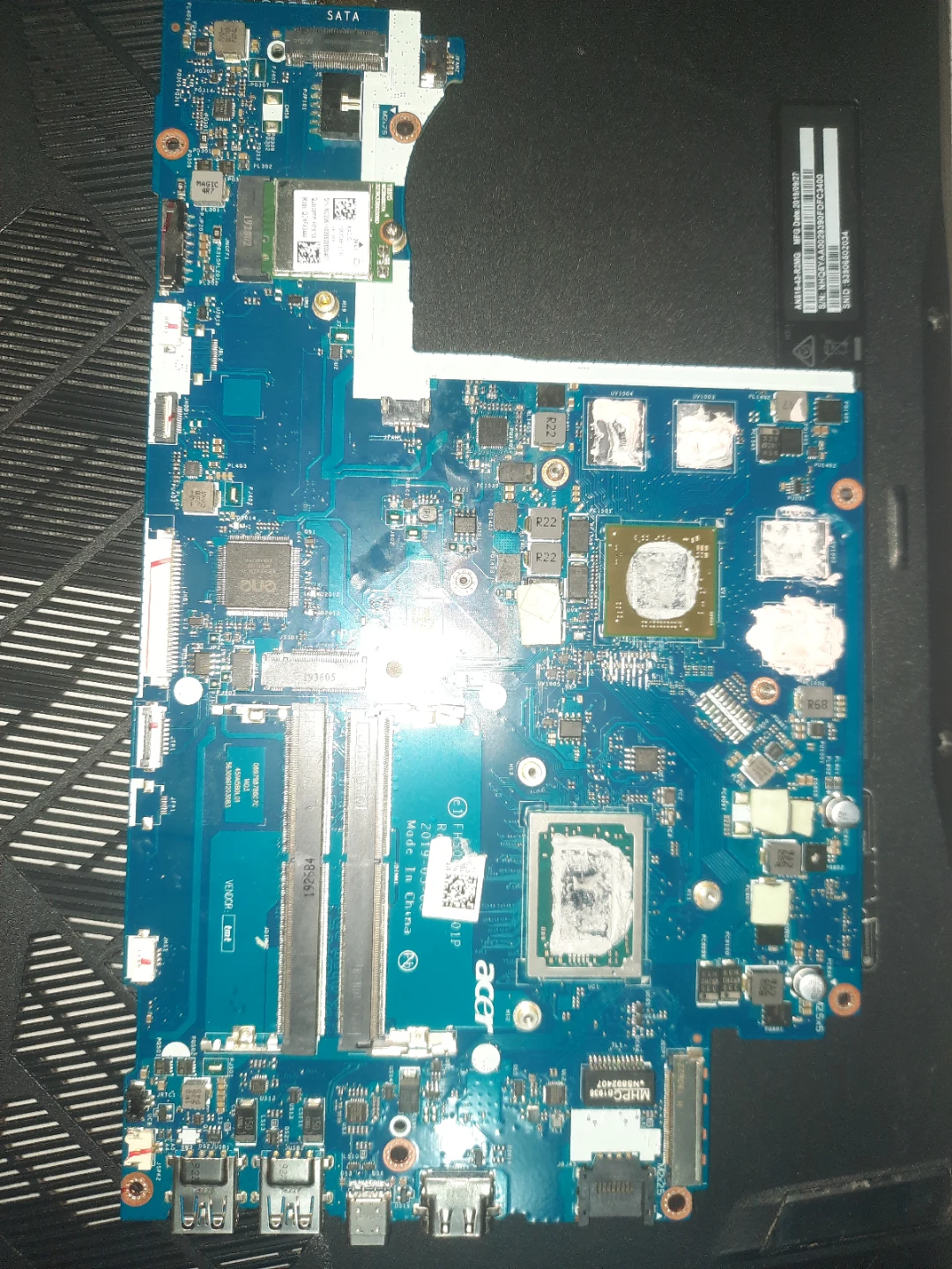 Acer Nitro 5 Motherboard LA-H901P/NBQ5X11001 with GPU+CPU