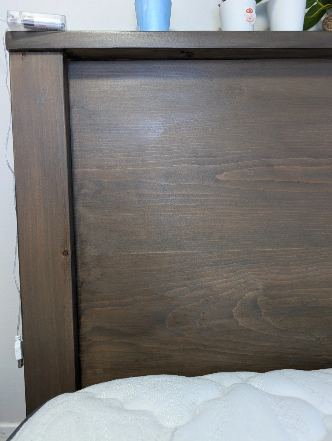 2 Custom-Made Wooden Single Beds with Storage + Mattress - photo 4