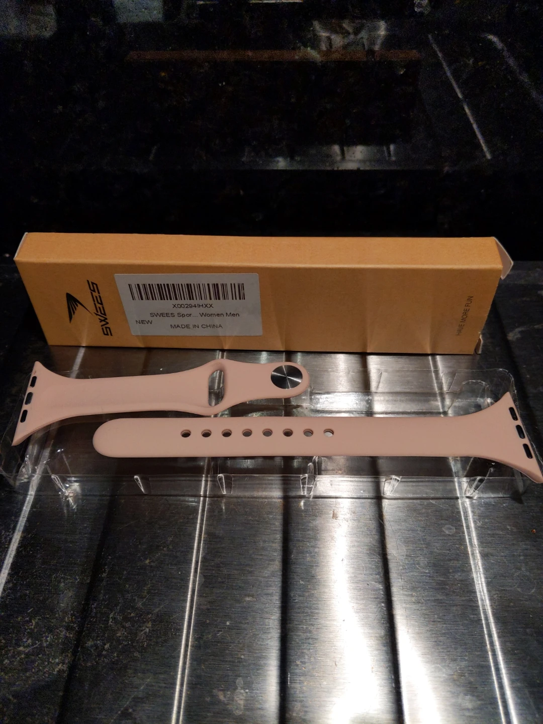 SWEES Pink Silicone Watch Band for Apple Watch - photo 2