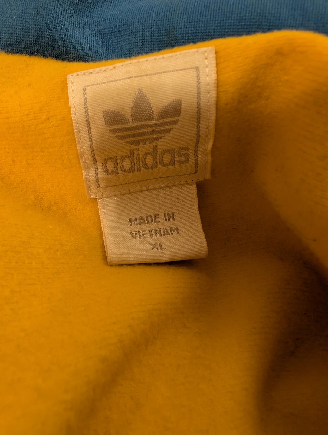 Adidas California Track Jacket Med/Large Blue Yellow - photo 4