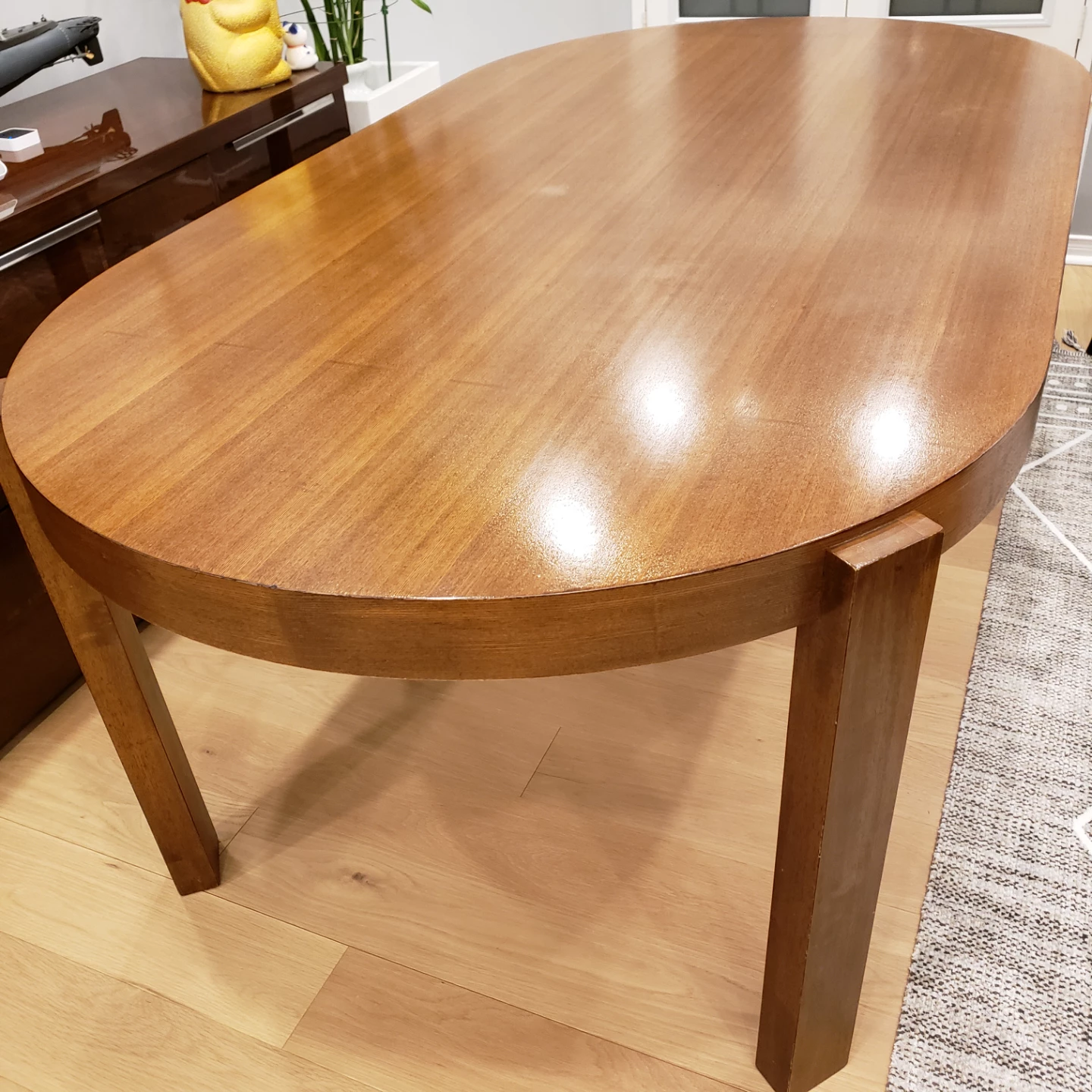 Modern wooden Dining Table with Chairs - photo 2