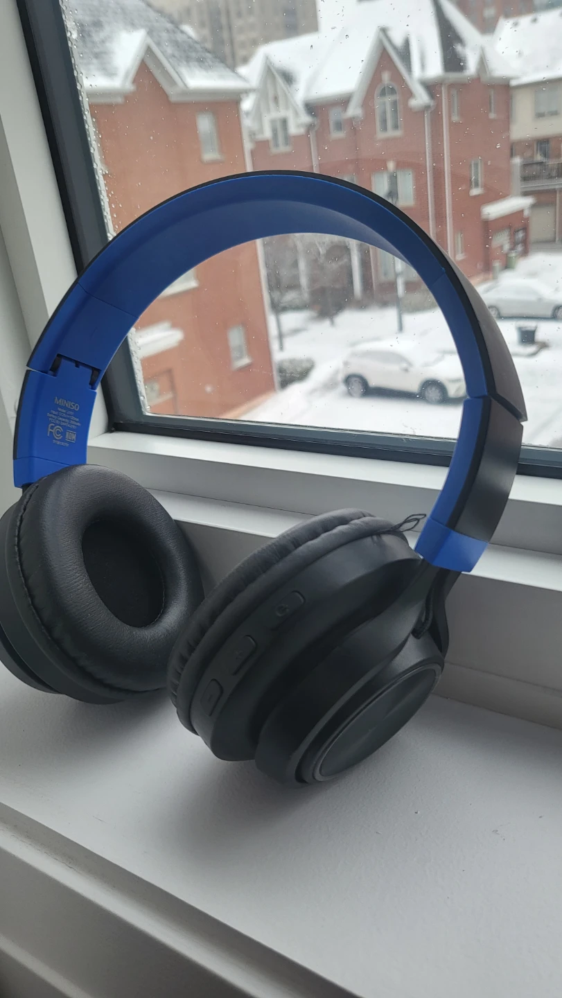 MINISO Over-Ear Headphones - Blue/Black