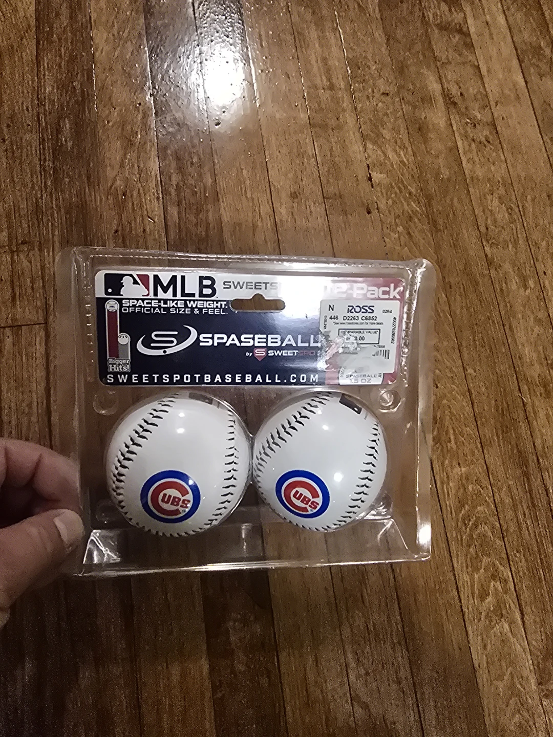 SweetSpot MLB Chicago Cubs Practice Baseball 2-Pack