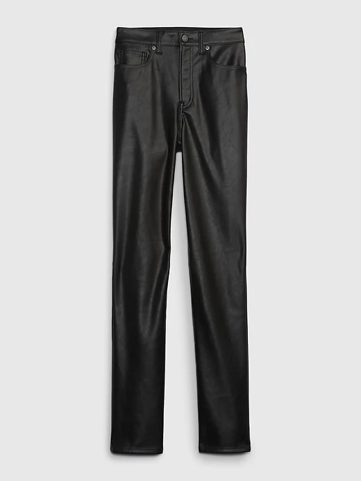 GAP Vintage Slim High Rise Faux Leather Pants