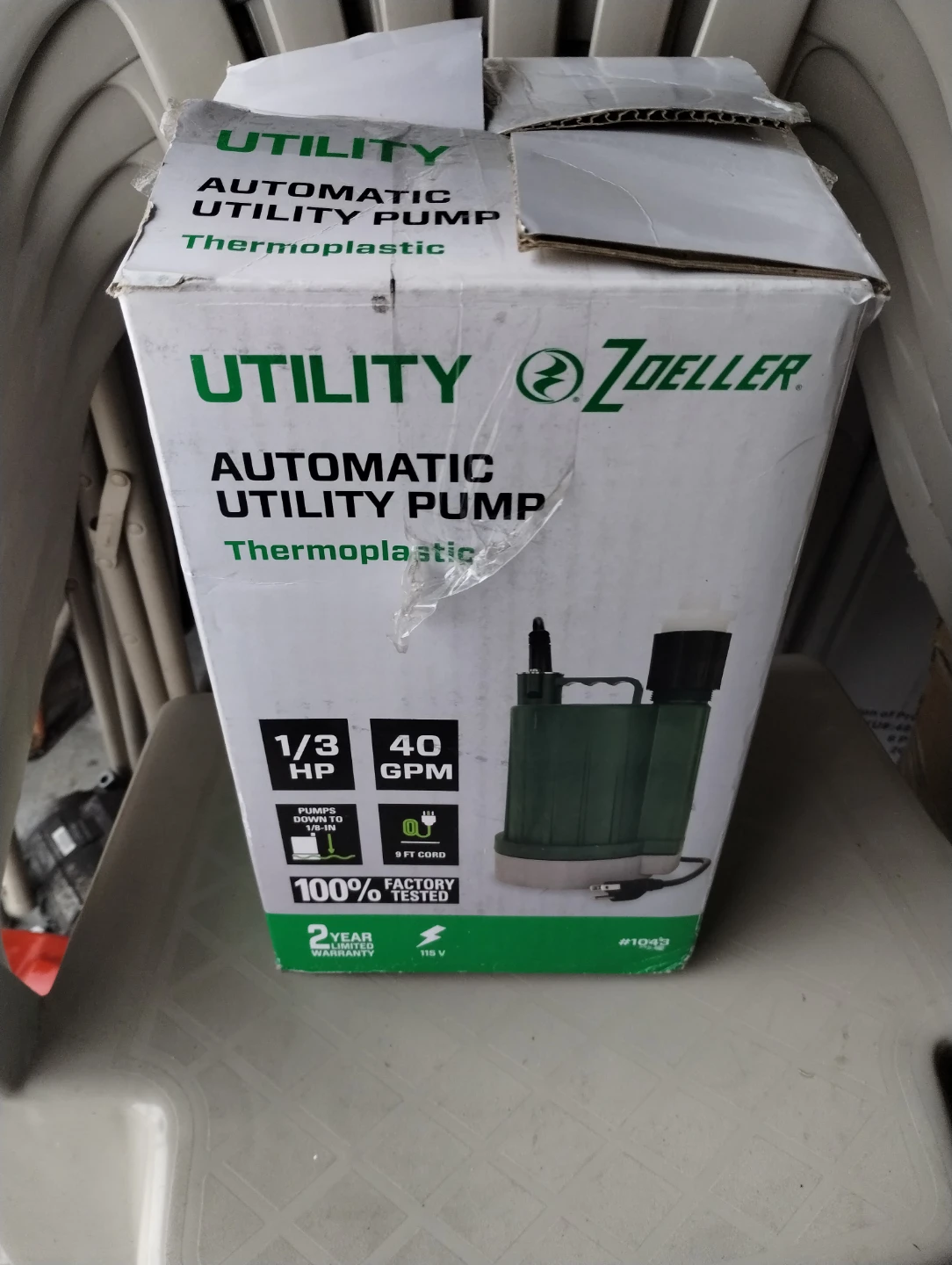 Zoeller Automatic Utility Pump 1/3HP - photo 2