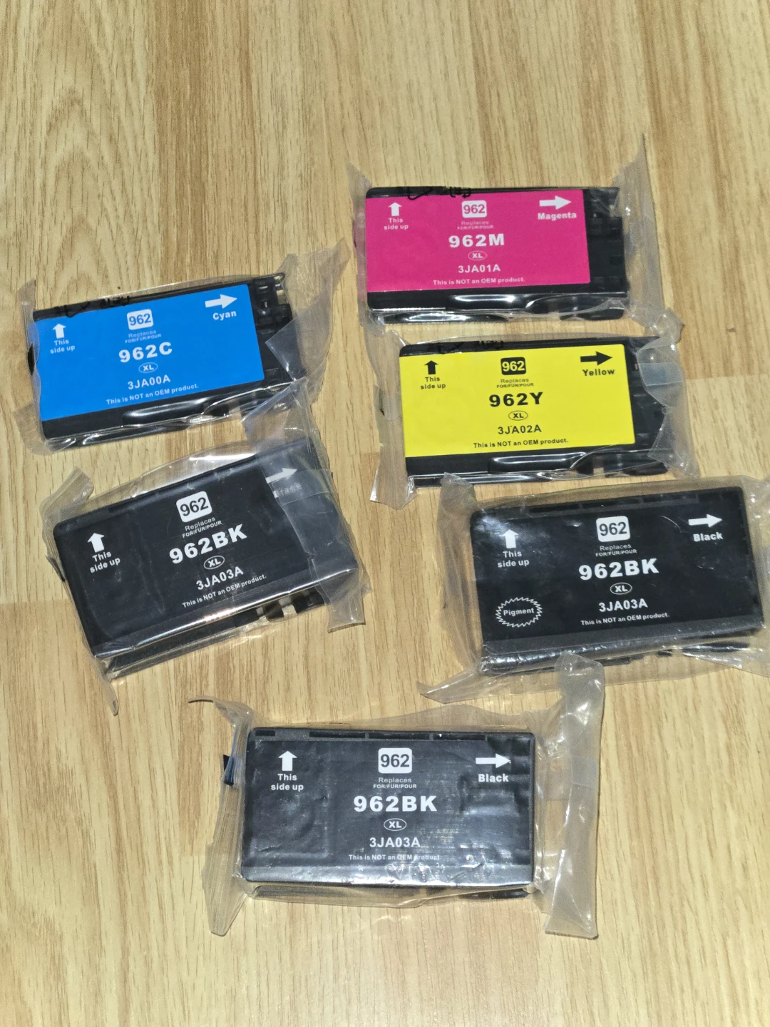 Printer Ink Cartridges HP 962XL Black Cyan Magenta Yellow