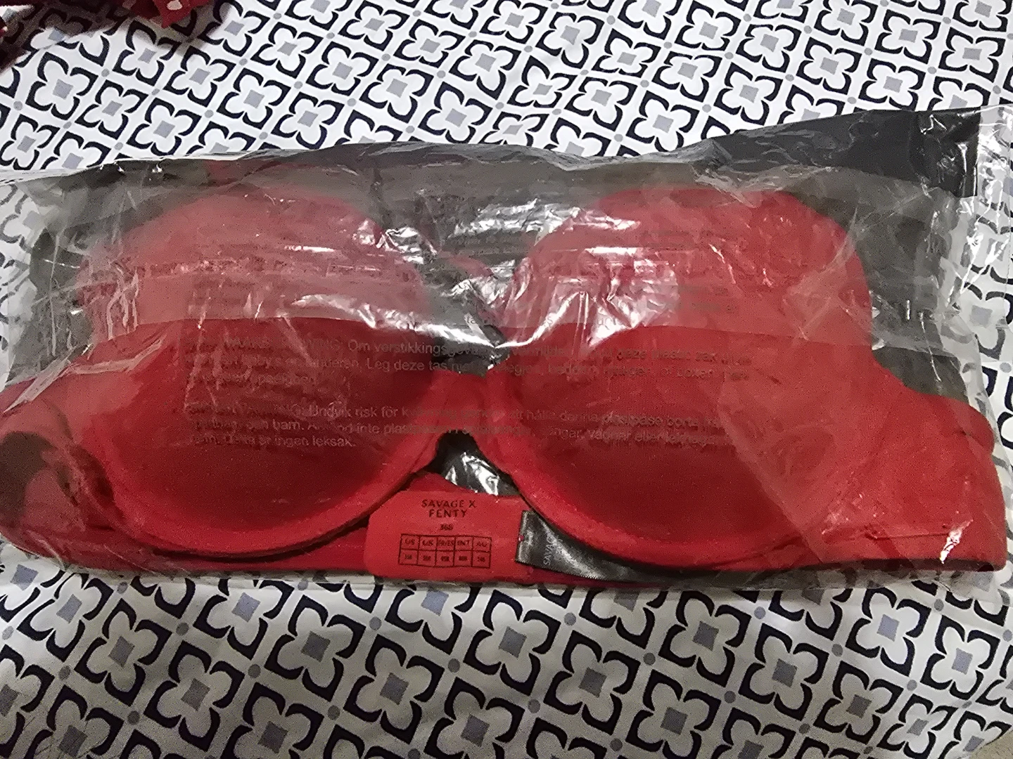 Savage X Fenty Red Bra Size 36B - photo 2