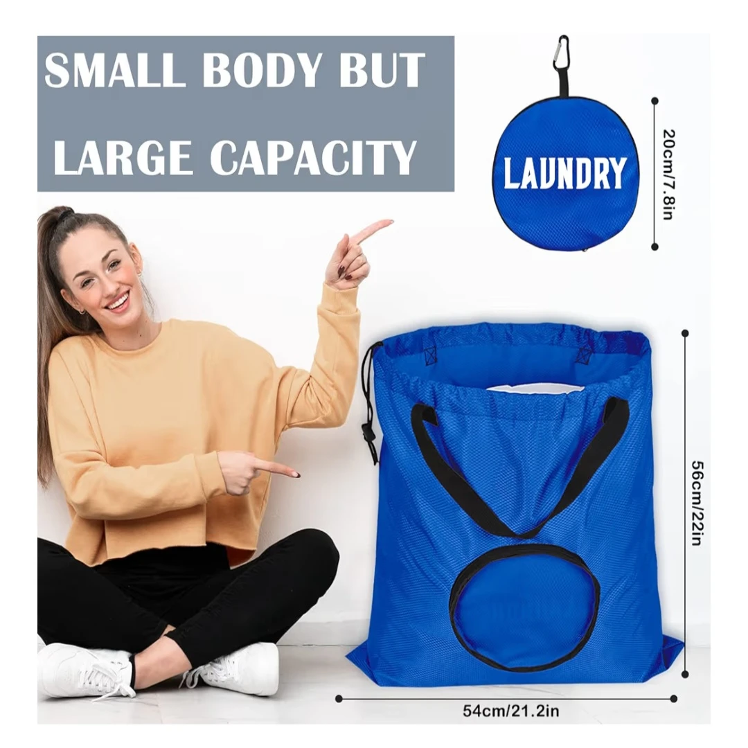 Laundry Bag - Blue and Grey - photo 2