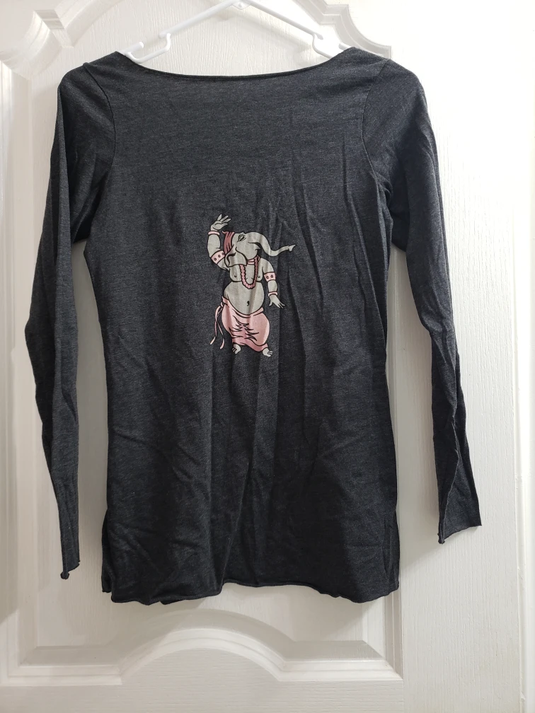 New Be Present L/S Raw Edge Tee - Small - photo 2