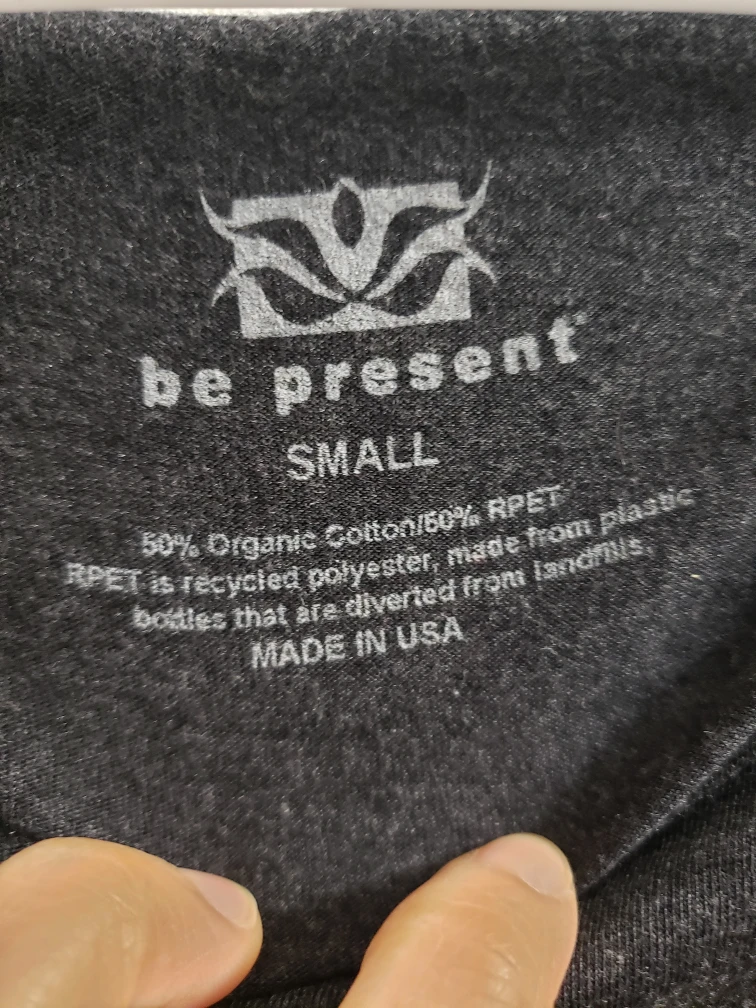 New Be Present L/S Raw Edge Tee - Small - photo 3