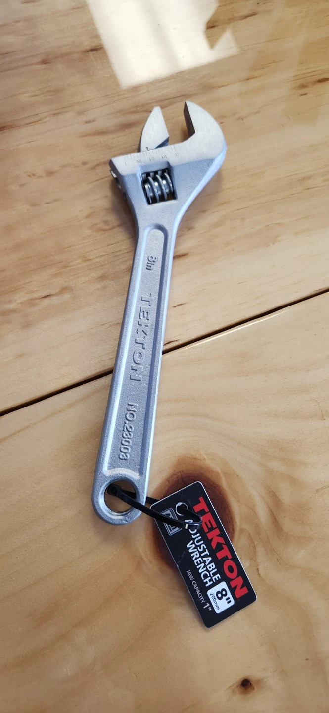 TEKTON 8" Adjustable Wrench