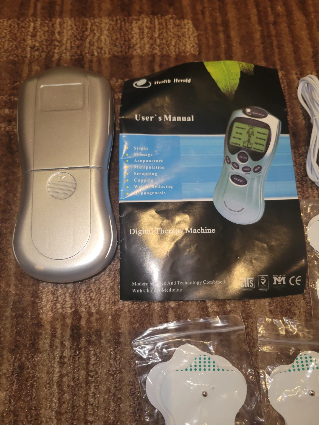 Health Herald Digital Therapy Machine with 4 Electrode Pads - photo 2