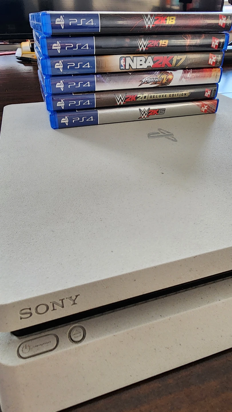 Sony PlayStation 4 Slim White Console with Games - photo 2