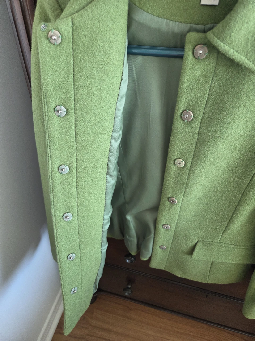 Sarah Collection Green Wool Blend Blazer - photo 4